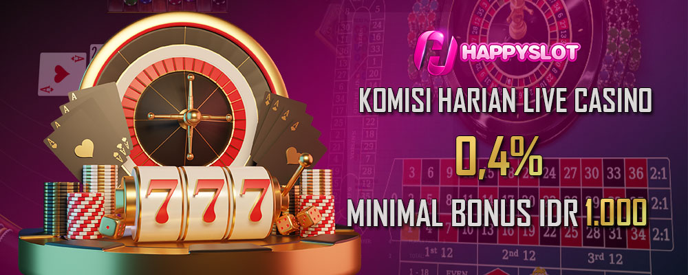 Komisi Harian Live Casino 0,4%